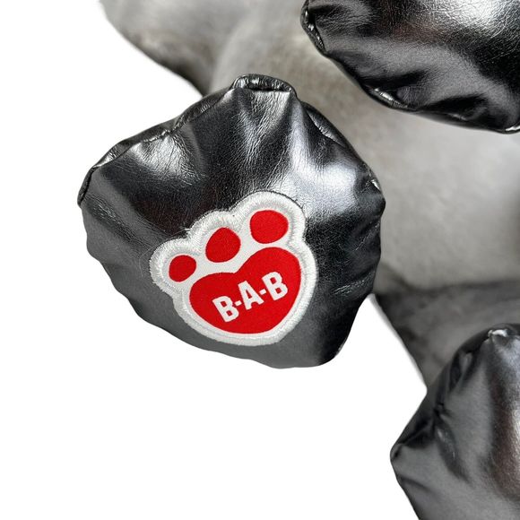 Build A Bear Grey Gust Moose Plush Stuffed Animal Silver Reindeer Christmas 16” - Picture 6 of 7